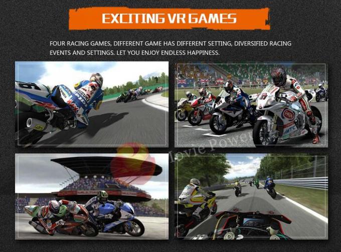 realtà virtuale del CE del simulatore del motociclo del gioco VR della corsa 9d che corre simulatore 1