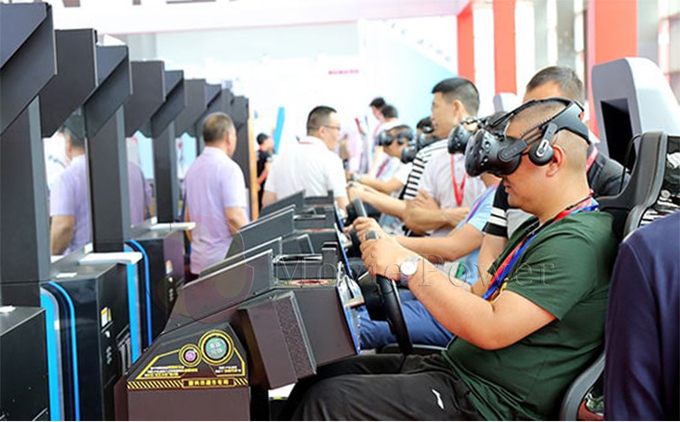 9d Vr Game Machine Simulatore di corse di auto per il parco a tema di realtà virtuale 2