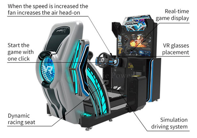 9d Vr Game Machine Simulatore di corse di auto per il parco a tema di realtà virtuale 7